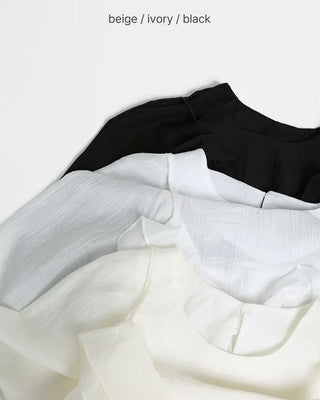 Frill Bistier Blouse Set