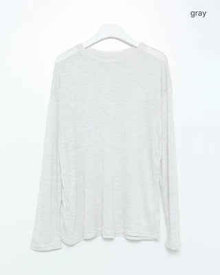 Summer sheer long-sleeved T-shirt