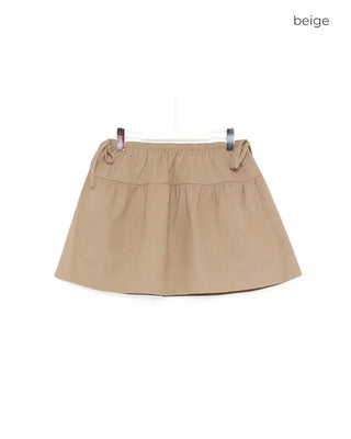 String flared mini skirt