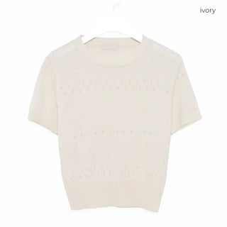 Punched Simple Summer Knit