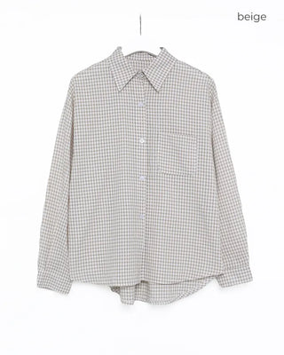 Oversized check shirt