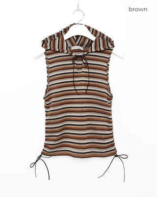 Border Hooded Sleeveless