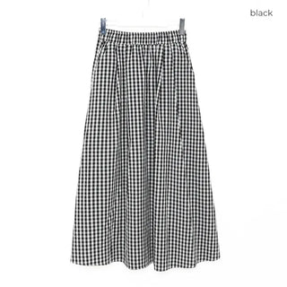 Checked ring skirt