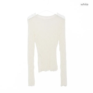 See-through vintage lace knit