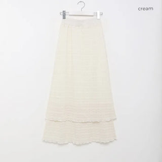 Lace long skirt