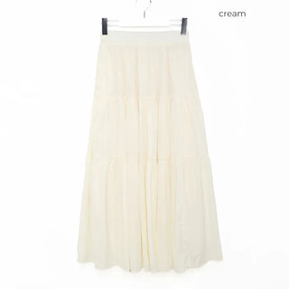 Tiered long skirt