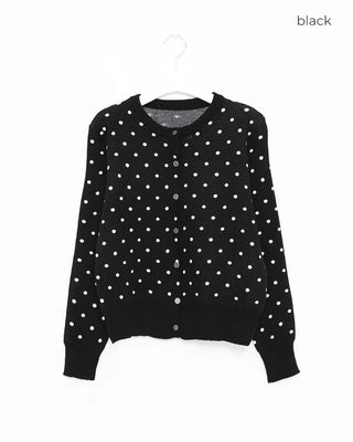 Polka Dot Round Cardigan