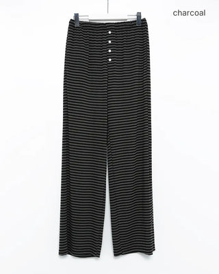 Center Button Border Easy Pants