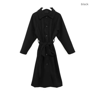 Back-tucked long coat