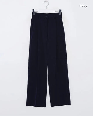 Pintuck Simple Slacks