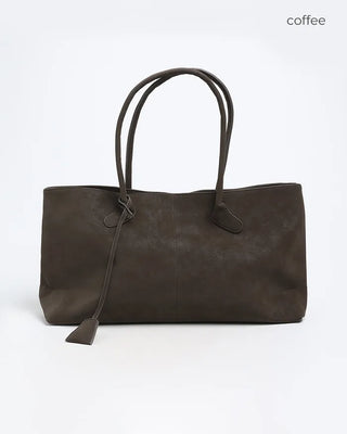 Suede shoulder bag