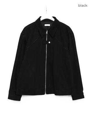 Stitch Line Zip-Up Jacket
