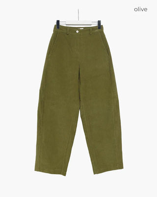Corduroy wide-leg pants