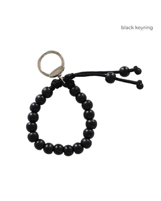 [7th Re-release] (ORIGINAL) Cord Knot Wood Keyring (black)