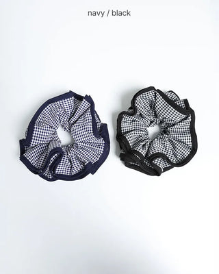 Checkered scrunchie