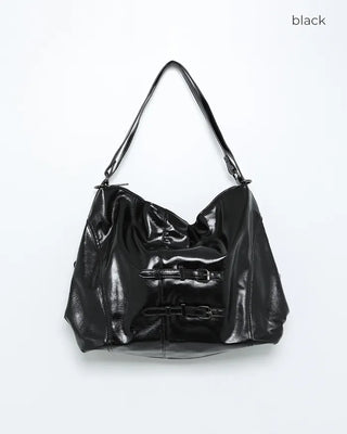 2-way leather shoulder bag