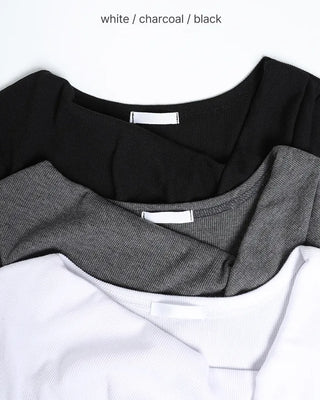 Asymmetrical Drape Short-Sleeve T-Shirt