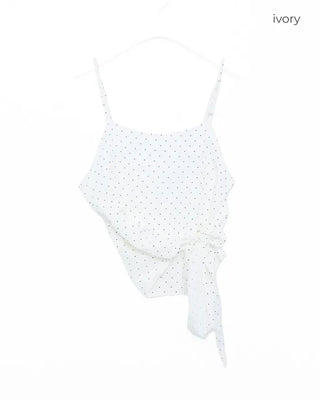 Pony wrap camisole blouse