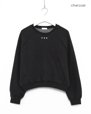Brushed studded sweatshirt