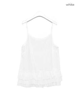 Frilled tunic camisole dress