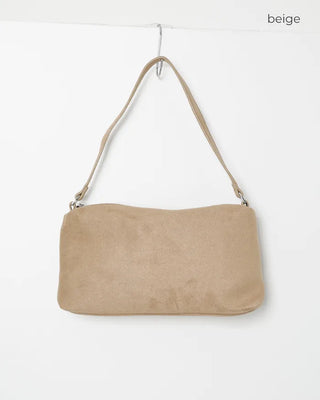 Suede shoulder bag