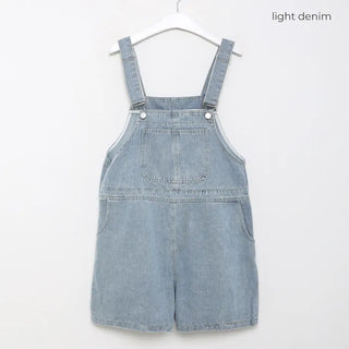 Denim Half Overalls