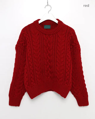 Cable Round Neck Knit