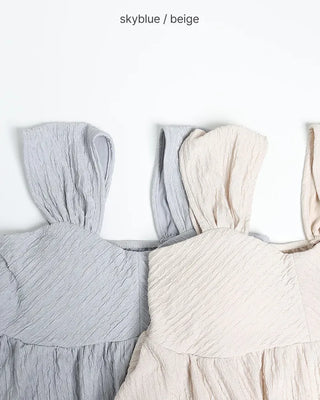 Sleeveless top with built-in cups and wide-leg pants set