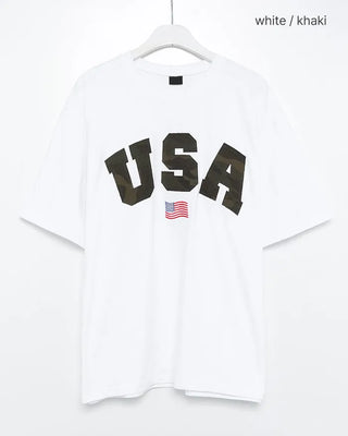 Camouflage Lettering T-Shirt