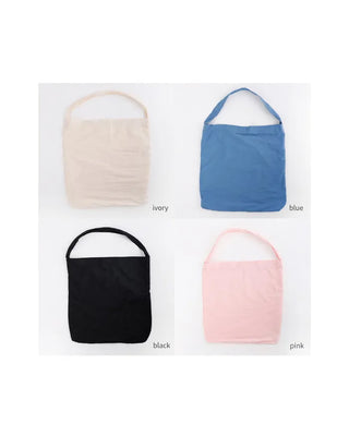 One-shoulder cotton bag