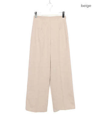 Brushed wide-fit slacks