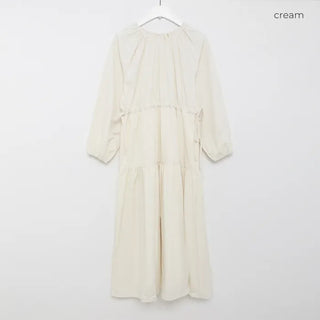 Shirred String Long Dress