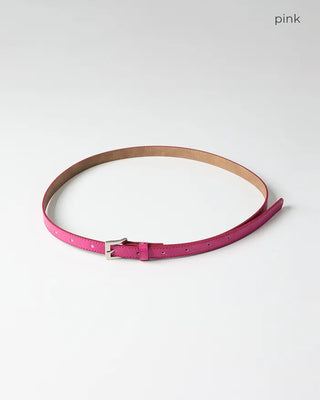 Silver buckle belt