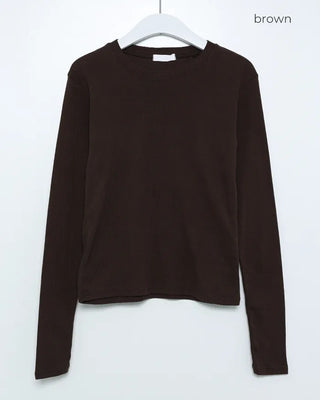 Cotton Basic Long Sleeve T-Shirt