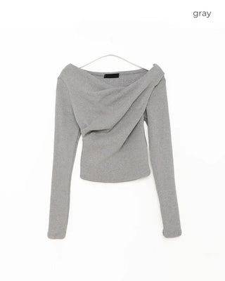 Asymmetrical Drape T-Shirt