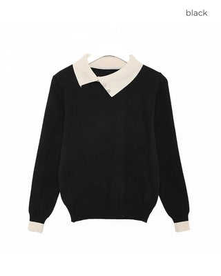 Asymmetrical Color Scheme Knit