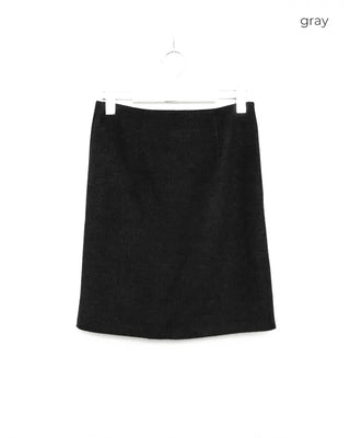 Simple wool midi skirt