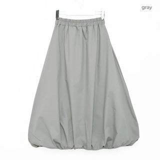 Pumpkin volume long skirt