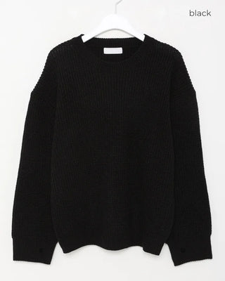 Crew Neck Rib Knit