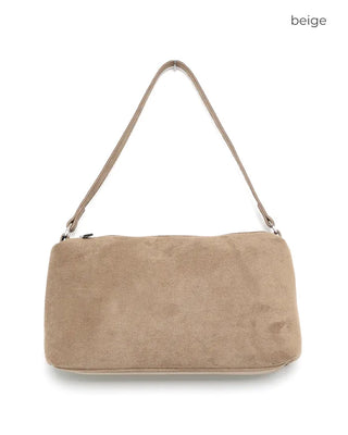 Square suede shoulder bag