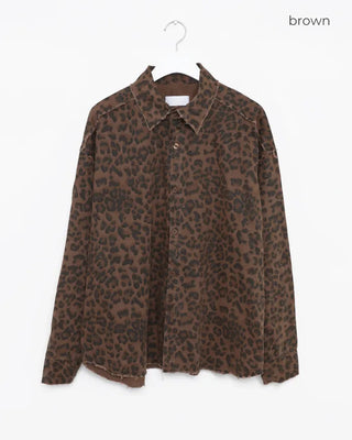 (Unisex) Leopard Half Coat