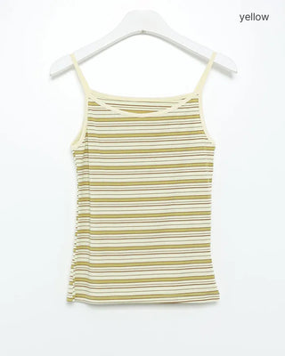 Striped slim camisole
