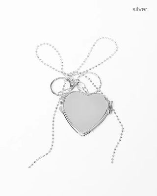 Quadruple Heart Mirror Keyring