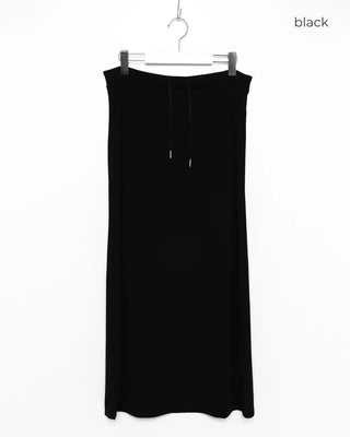 Ribbed long skirt