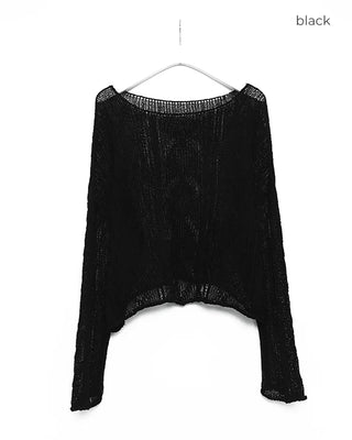 Wave sheer knit