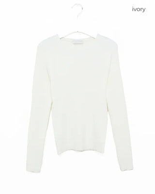 Simple ribbed round knit