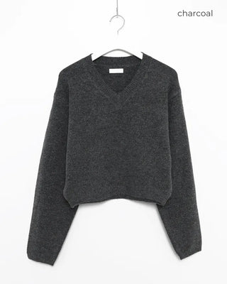 Semi-Clothed V-Neck Knit
