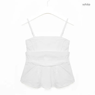 Drape Camisole Flare Peplum