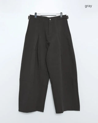 Pintuck wide slacks