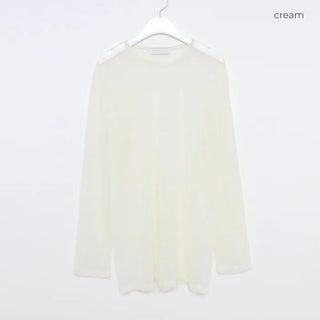 Loose-fitting sheer t-shirt
